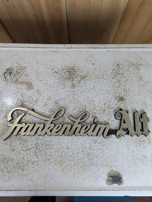 Plastic Frankenheim Alt Beer Sign