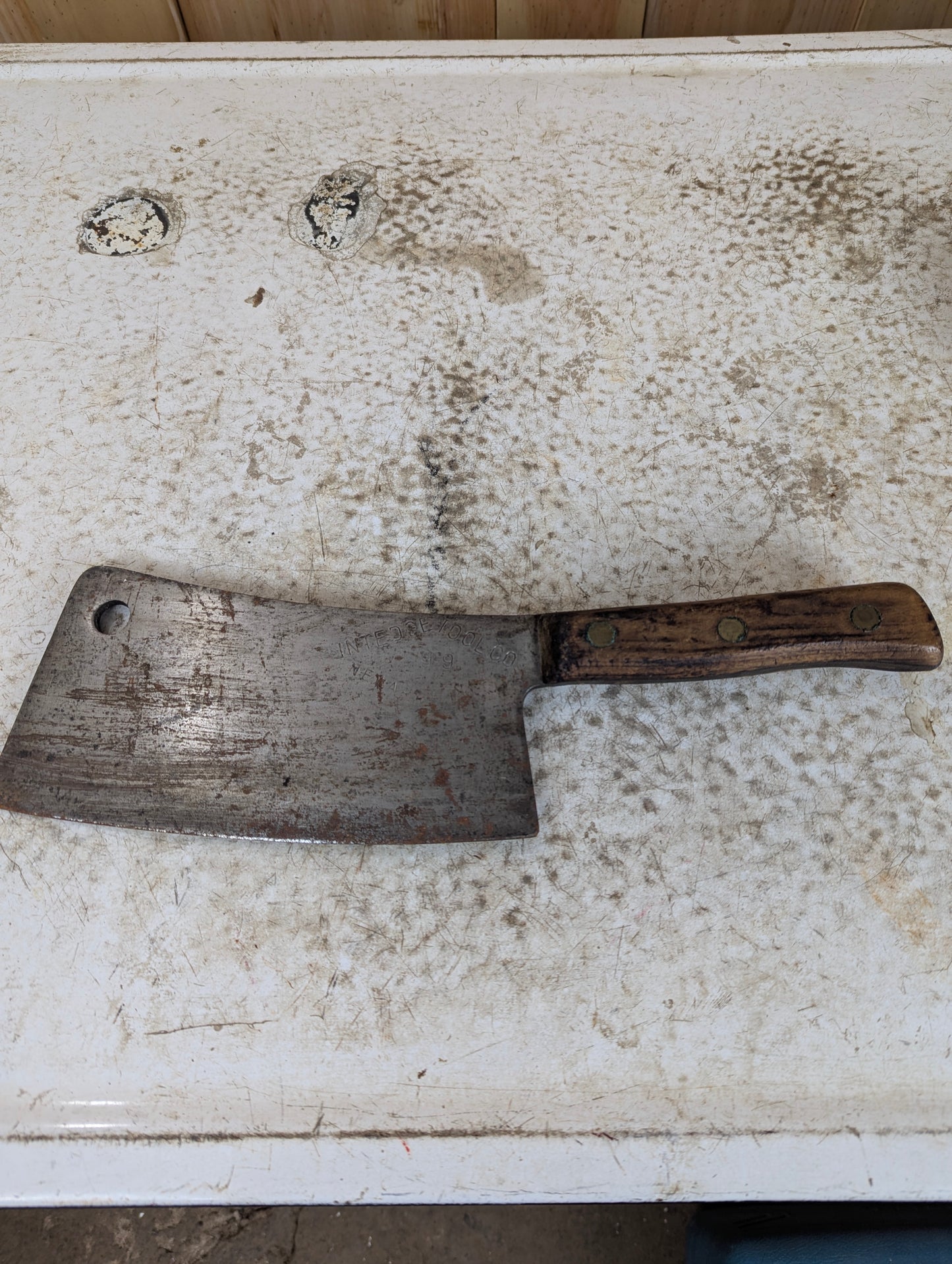 Vintage Intedge 79-9 Butcher Cleaver