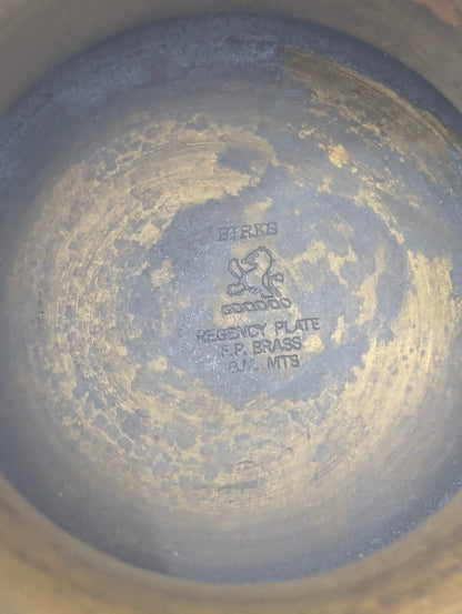 Vintage Birks Regency Plate Brass Champagne Ice Bucket