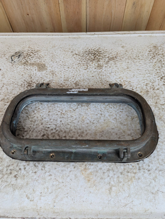 Vintage Perko Bronze Rectangular Porthole without Glass