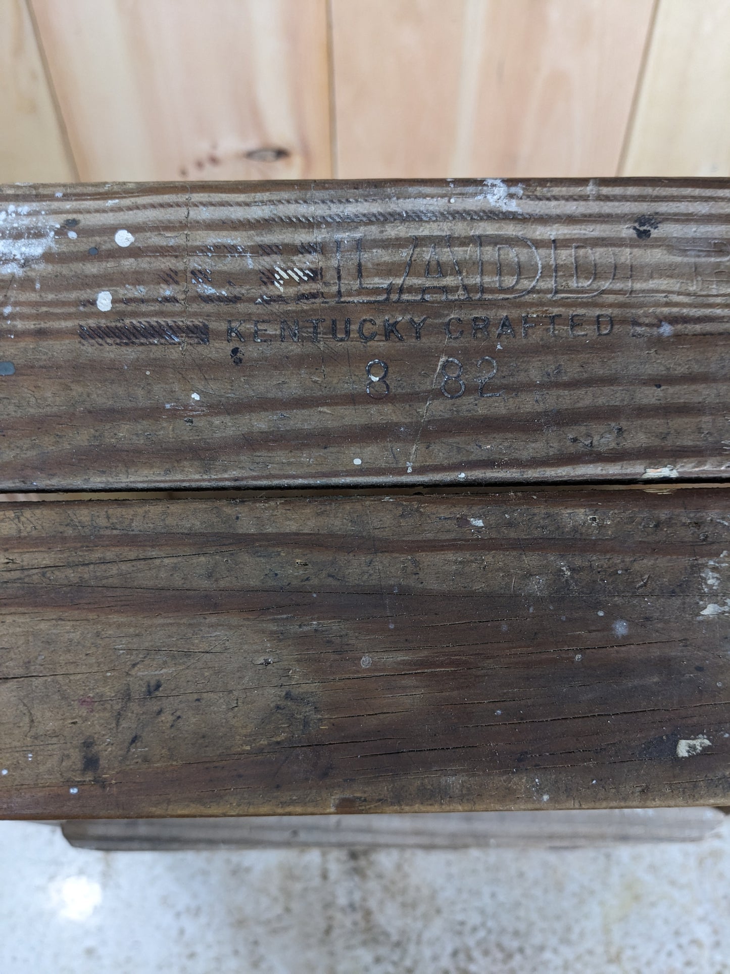 Vintage 3-Step Wooden Ladder