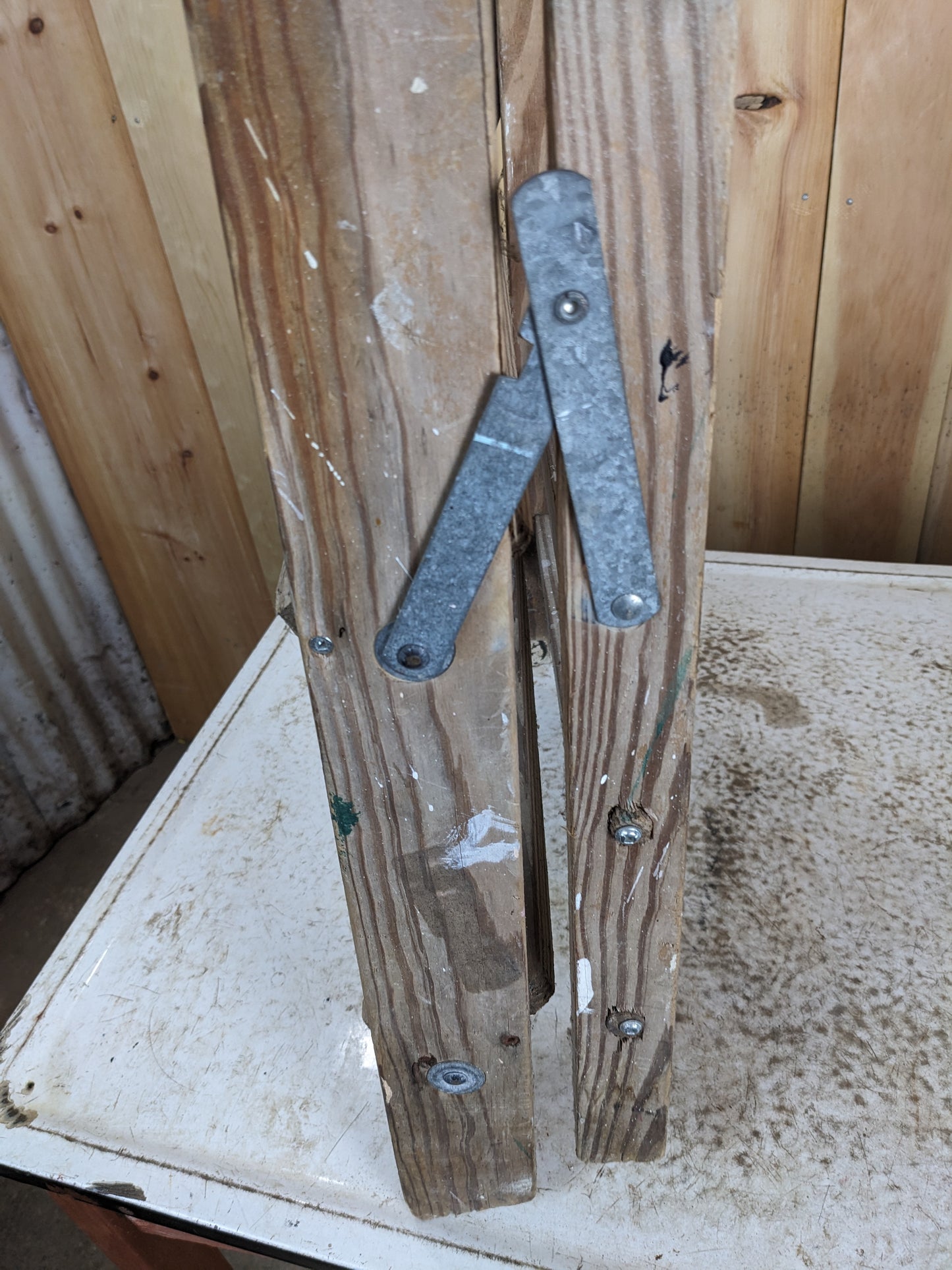 Vintage 3-Step Wooden Ladder