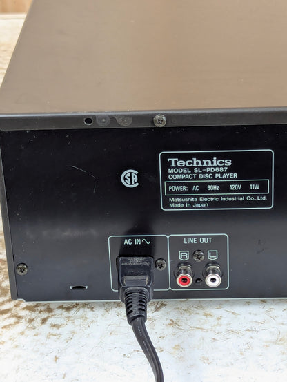 Technics 5 Disc CD Player SL-PD687