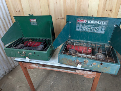 Large Coleman Portable Camping Stove Model #444
