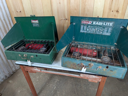 Large Coleman Portable Camping Stove Model #444