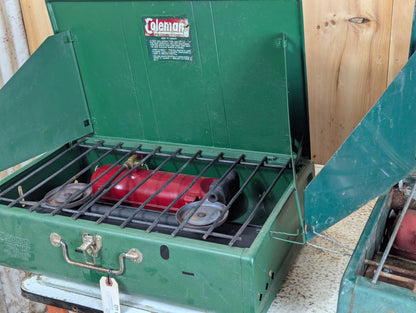 Large Coleman Portable Camping Stove Model #444