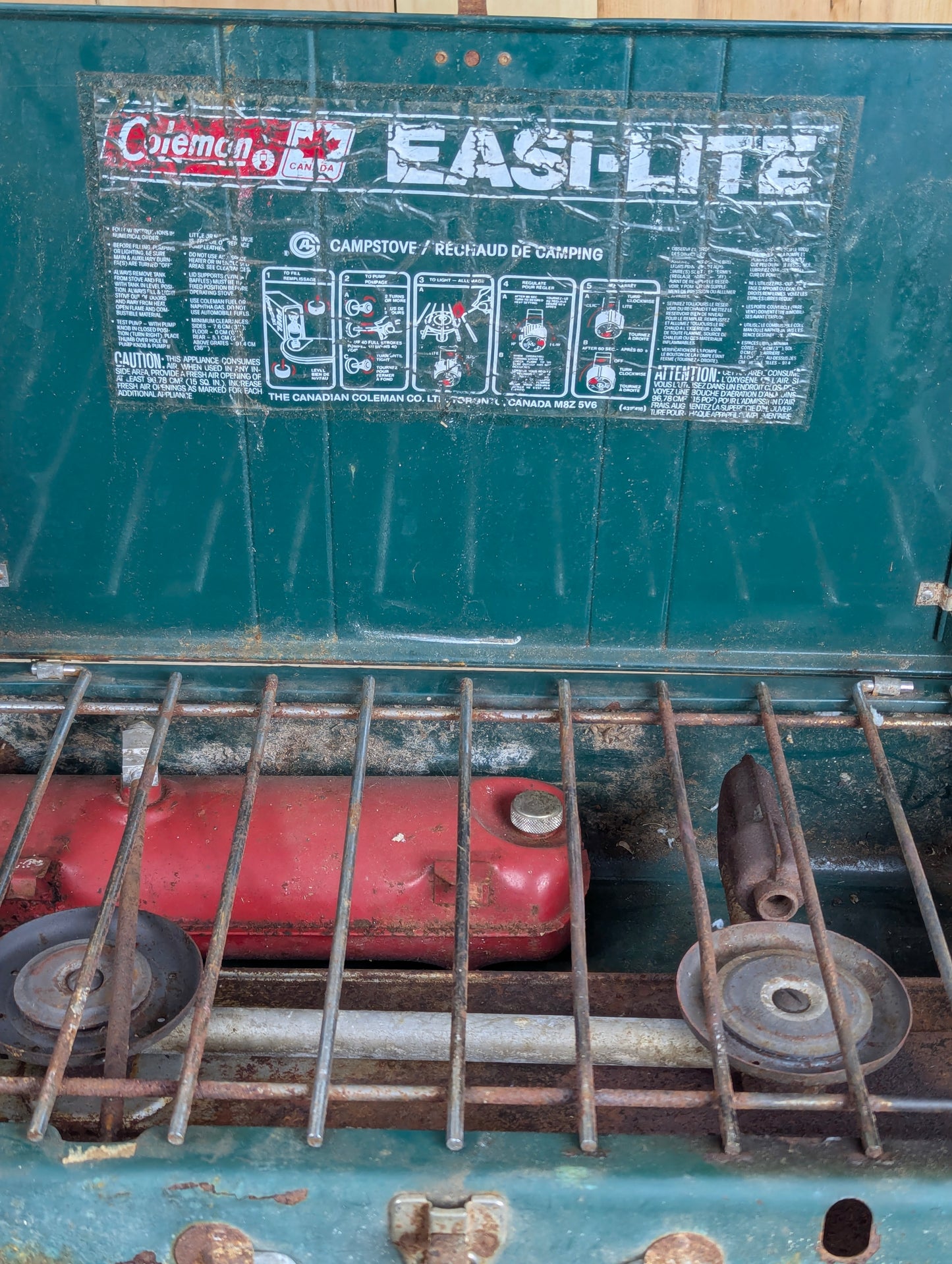 Large Coleman Portable Camping Stove Model #444
