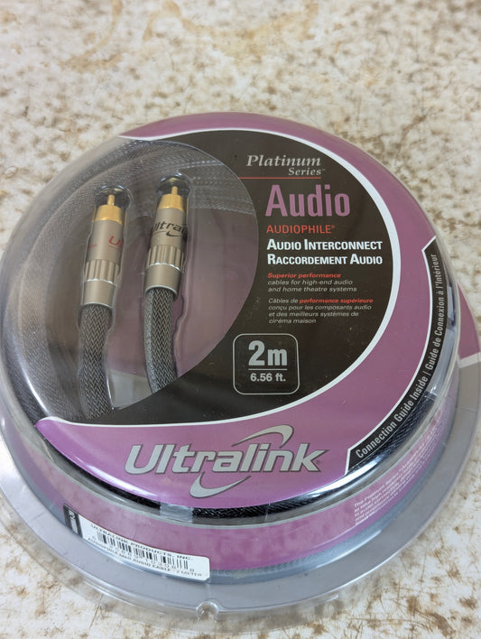 Ultralink Platinum Series RCA Audio Cables  2M - New Old Stock