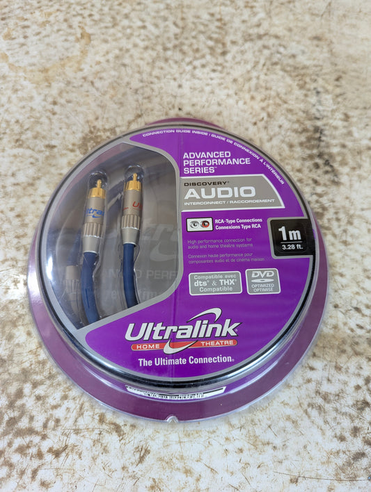 Ultralink Discovery RCA Audio Cables 1M - New Old Stock