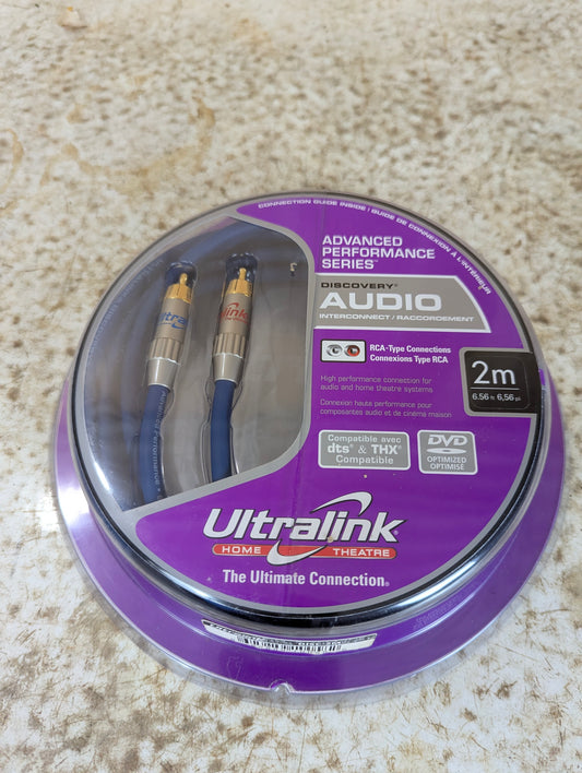 Ultralink Discovery RCA Audio Cables  2M - New Old Stock