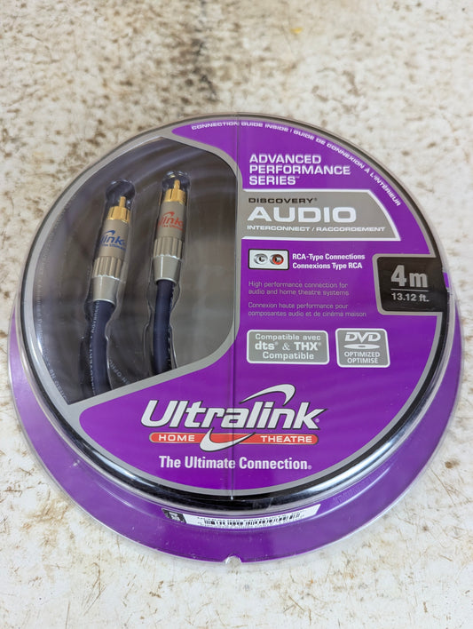 Ultralink Discovery RCA Audio Cables 4M - New Old Stock