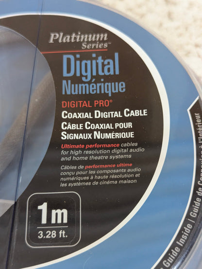Ultralink Digital Pro Platinum Series Coaxil Digital Audio Cable 1M - New Old Stock
