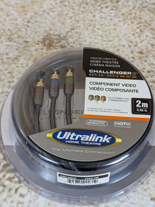 Ultralink Challenger 2 Series Component Video Cable  2M - New Old Stock
