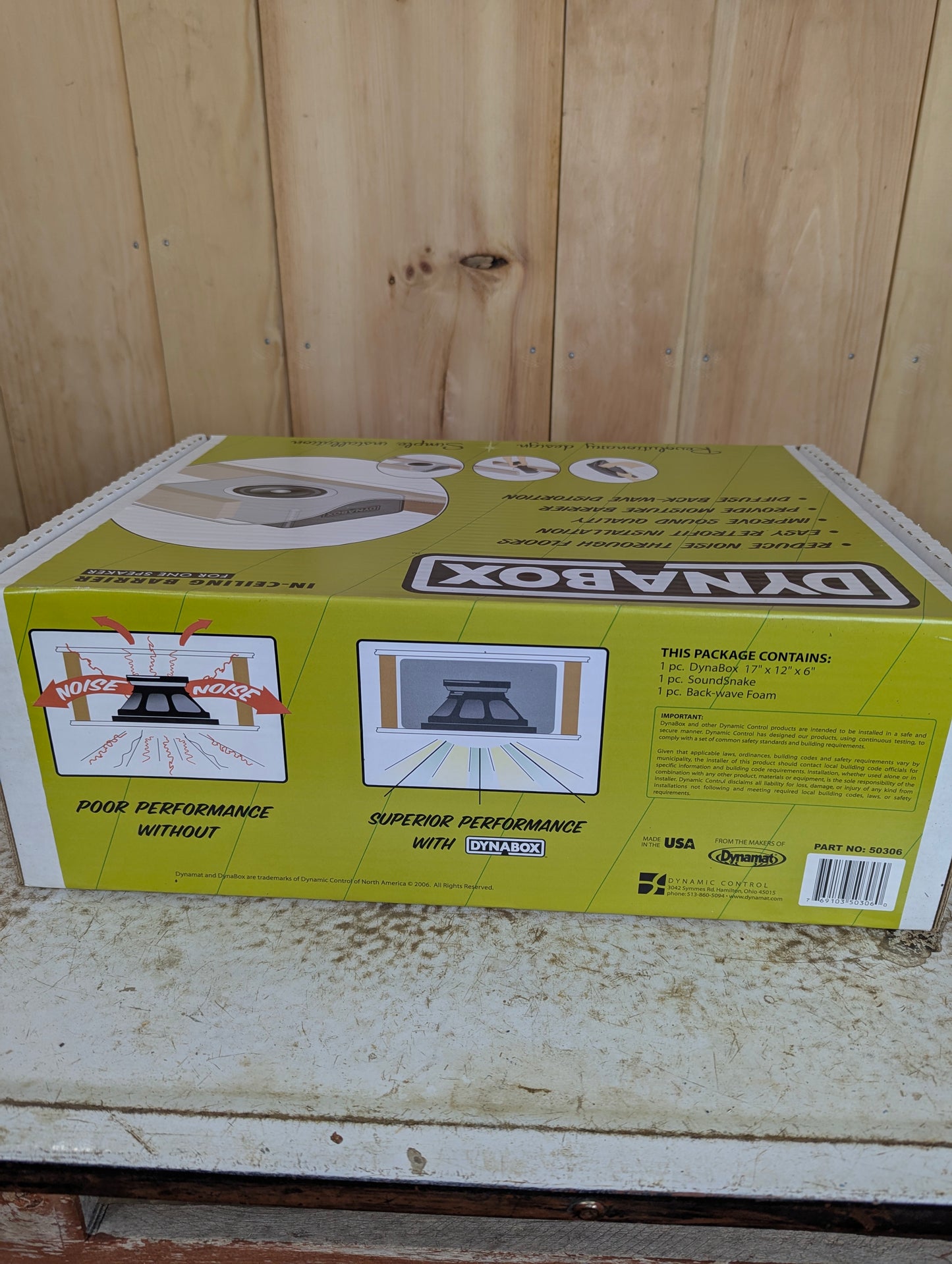 Dynamat Dynabox Speaker Enclosure For In Ceiling Speakers - New Old Stock