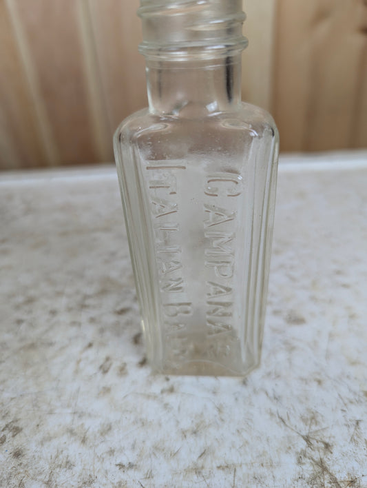 Vintage Campana’s Glass Italian Balm Bottle
