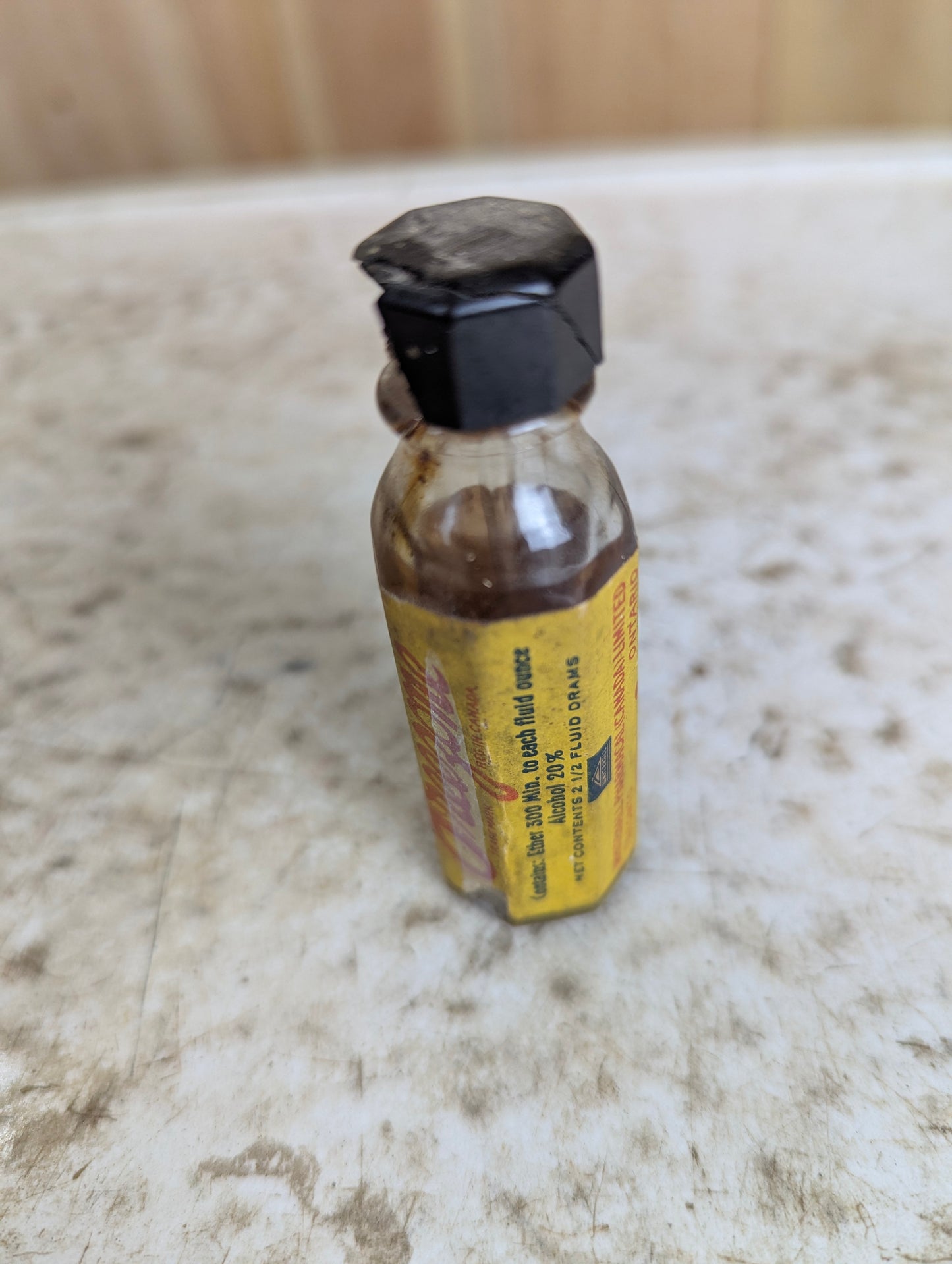 Vintage 2 1/2 Fl. Oz. Freezone Glass Bottle with Cap