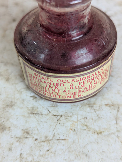 Antique Higgins Waterproof Ink Glass Bottles