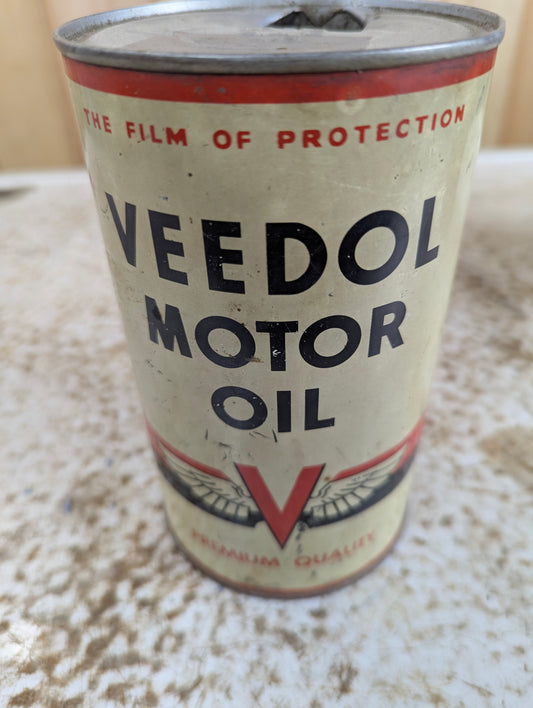 Vintage Veedol Motor Oil Can