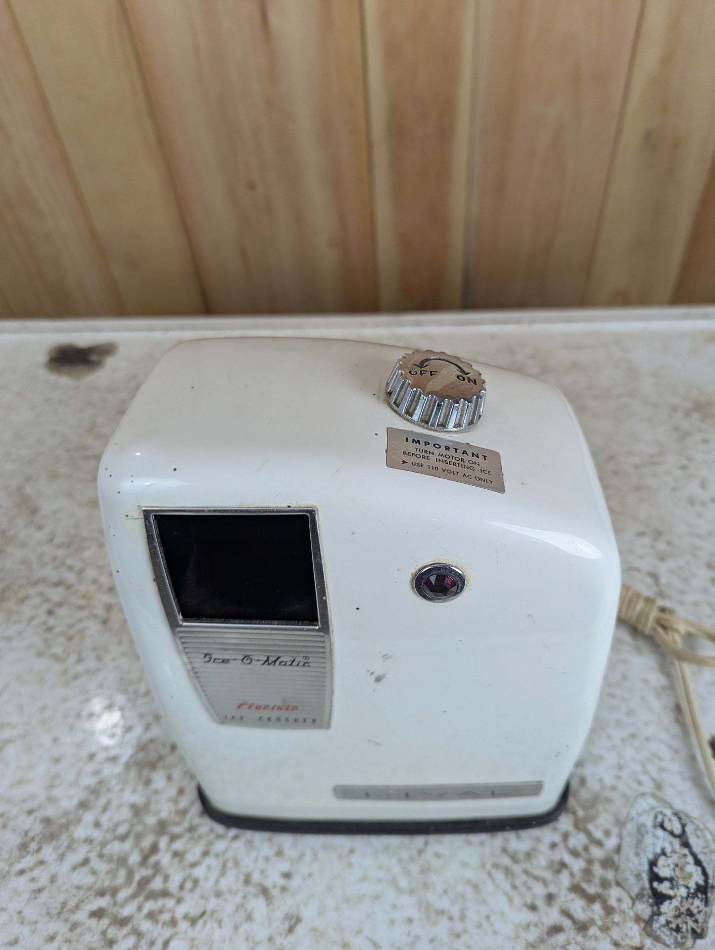 Vintage Rival Ice-O-Matic Electric Ice Crusher