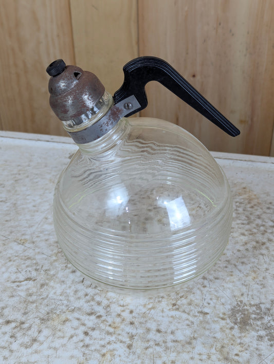 From 1950’s Vintage Glass Whistling Tea Kettle