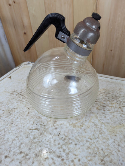 From 1950’s Vintage Glass Whistling Tea Kettle