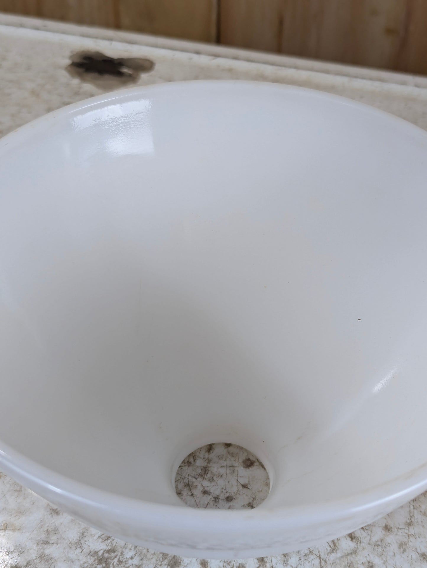 Vintage 8” White Milk Glass Lamp Shade