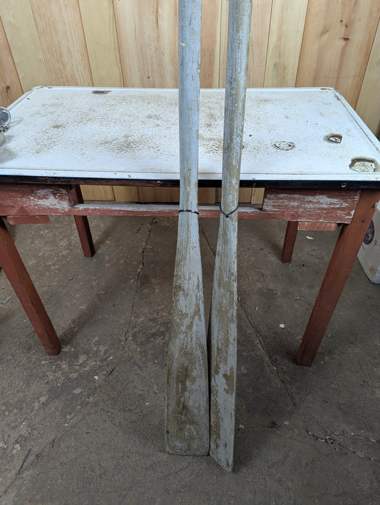 Vintage Pair of Wooden Oars