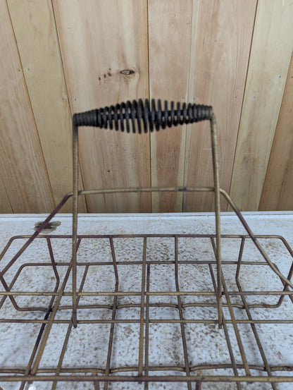 Vintage Service Station 8-Glass Oil Bottle Carrier Caddy