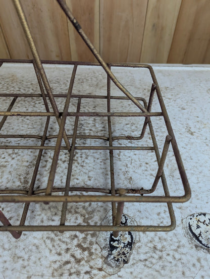 Vintage Service Station 8-Glass Oil Bottle Carrier Caddy