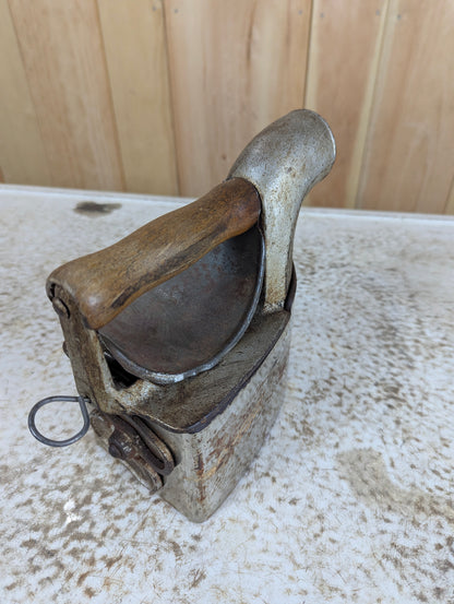 Antique Coal Iron with Chimney