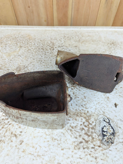 Antique Coal Iron with Chimney