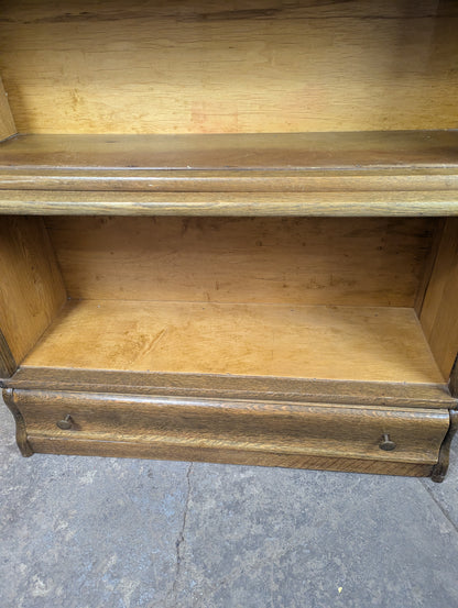 Antique 3 Shelf 5-Piece Barrister Bookcase Bookshelf