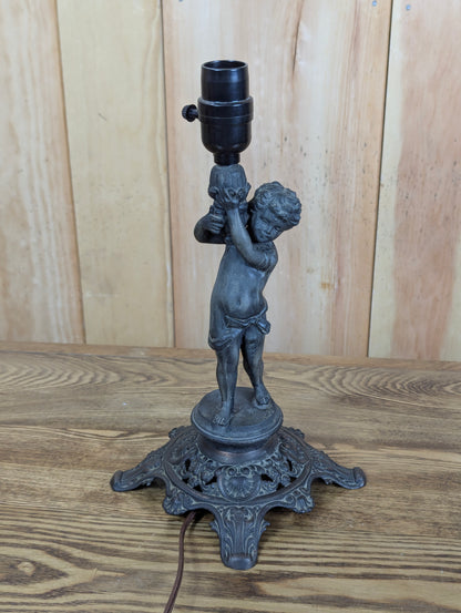 Vintage Spelter Table Lamp