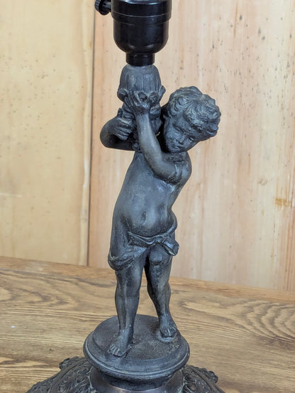 Vintage Spelter Table Lamp