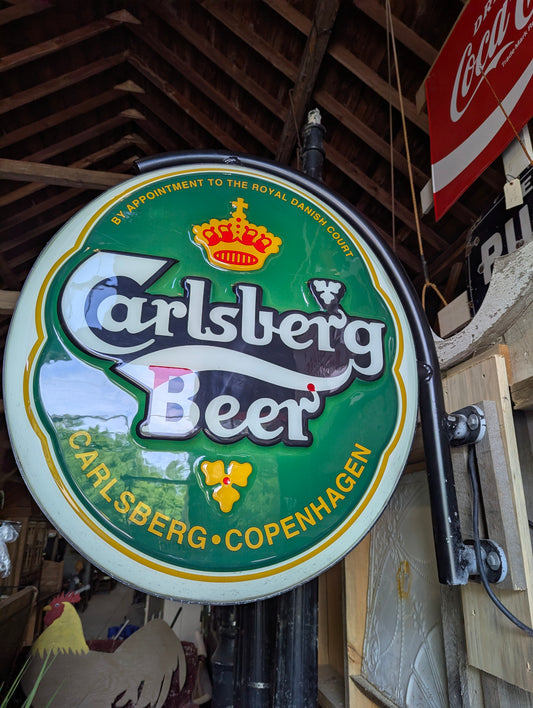 Carlsberg Beer Double Sided  Light Up Sign