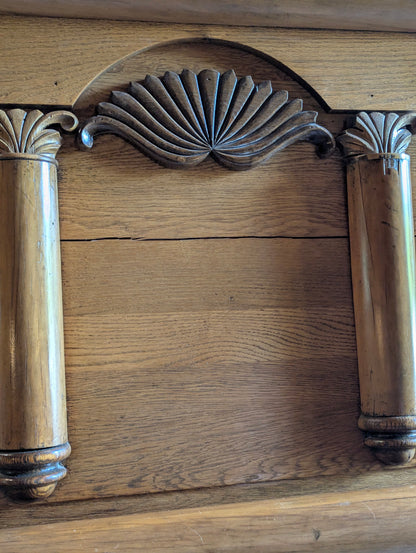 Oak Double Bed Frame with Rails