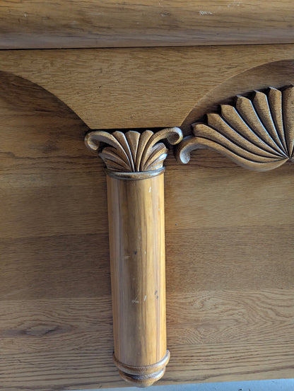 Oak Double Bed Frame with Rails