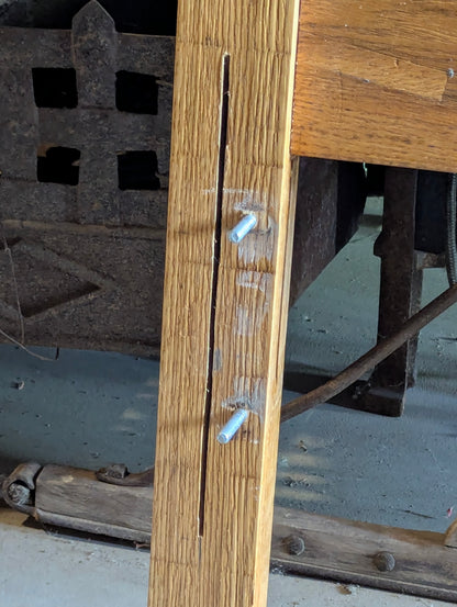 Oak Double Bed Frame with Rails