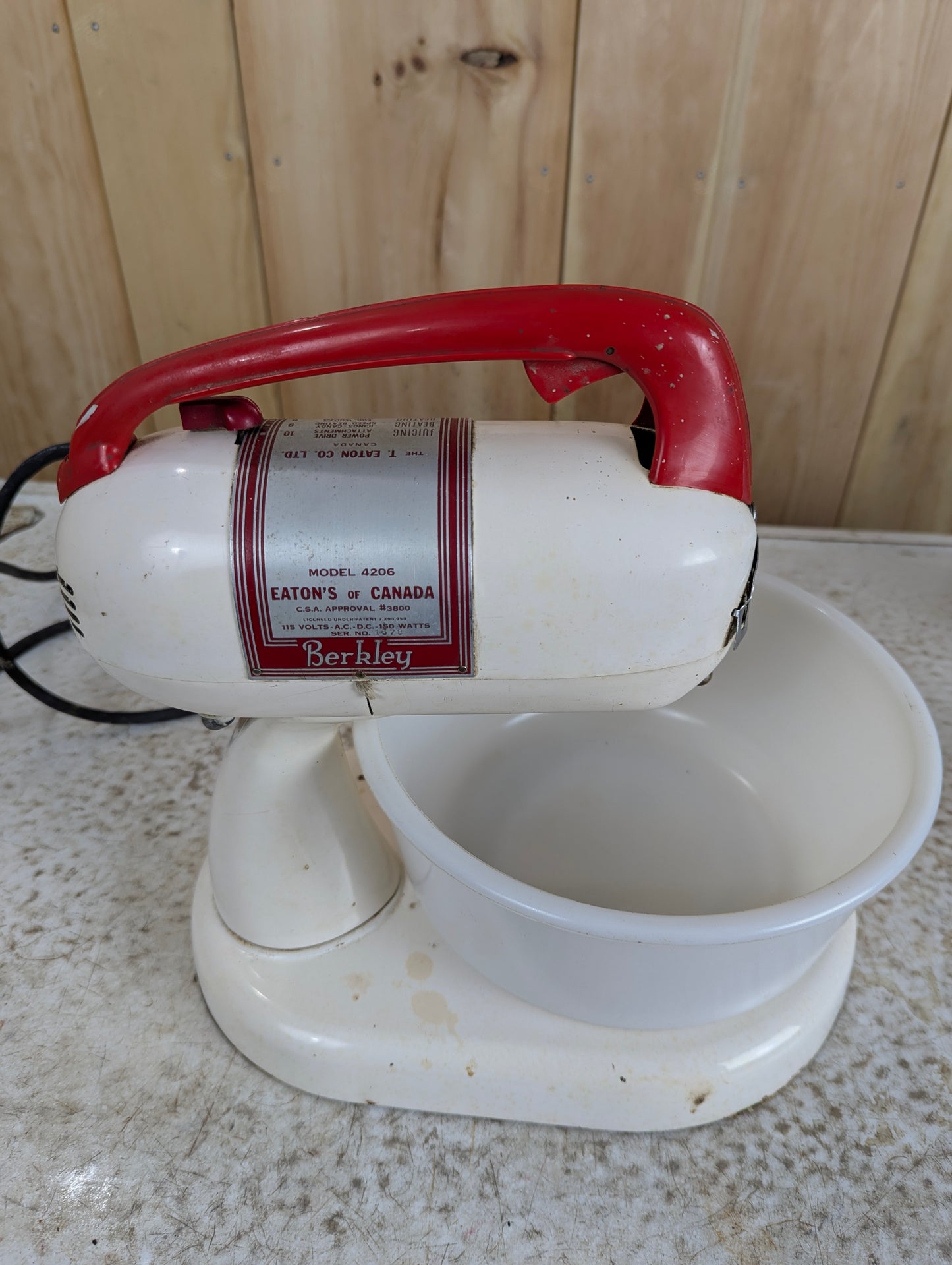 Vintage Berkeley Model 4206 Mixer (without Mixing Blades)