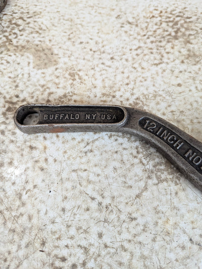 Vintage Westcott No. 82 Curved 12-Inch Adjustable Wrench