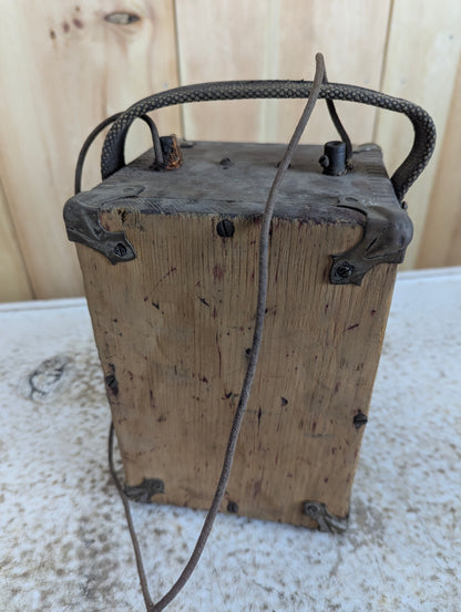 Antique Wood Lineman Telephone Test Box