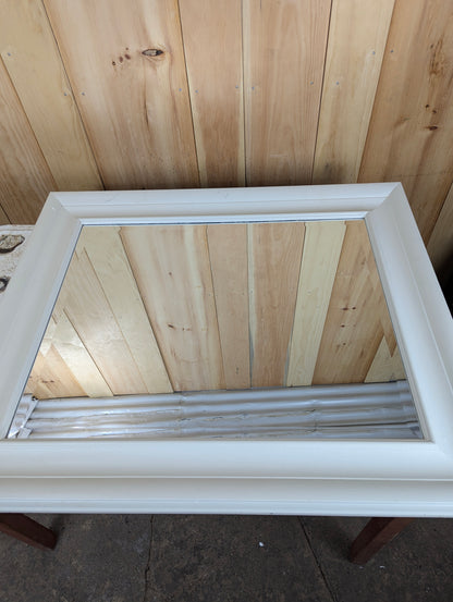 Wooden Framed Bevelled Mirror