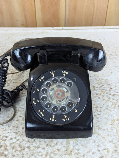 Vintage Black Northern Telecom Rotary Desk Phone