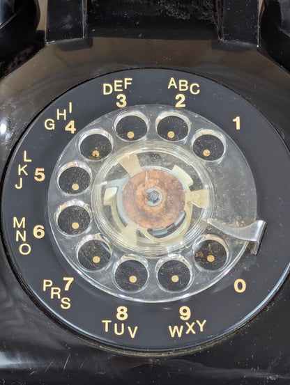Vintage Black Northern Telecom Rotary Desk Phone