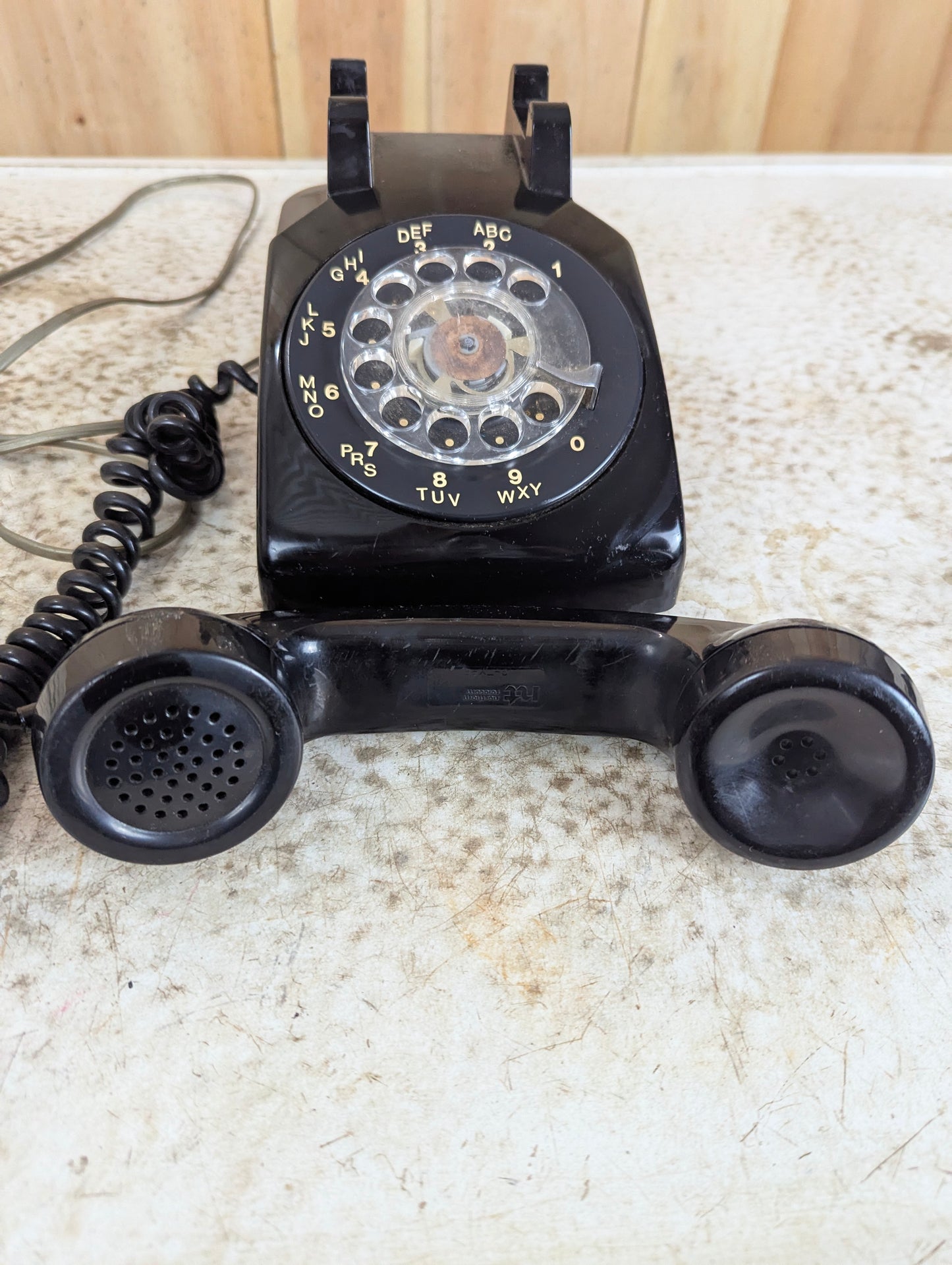 Vintage Black Northern Telecom Rotary Desk Phone