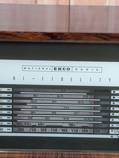 Vintage National Ekco Hi Fi Tube Radio Receiver Model A1515 200Volt UKPlug