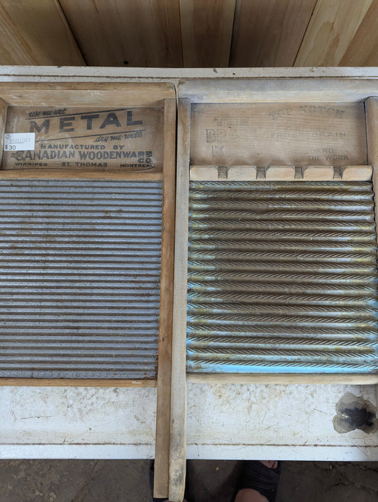 Vintage Metal Washboards