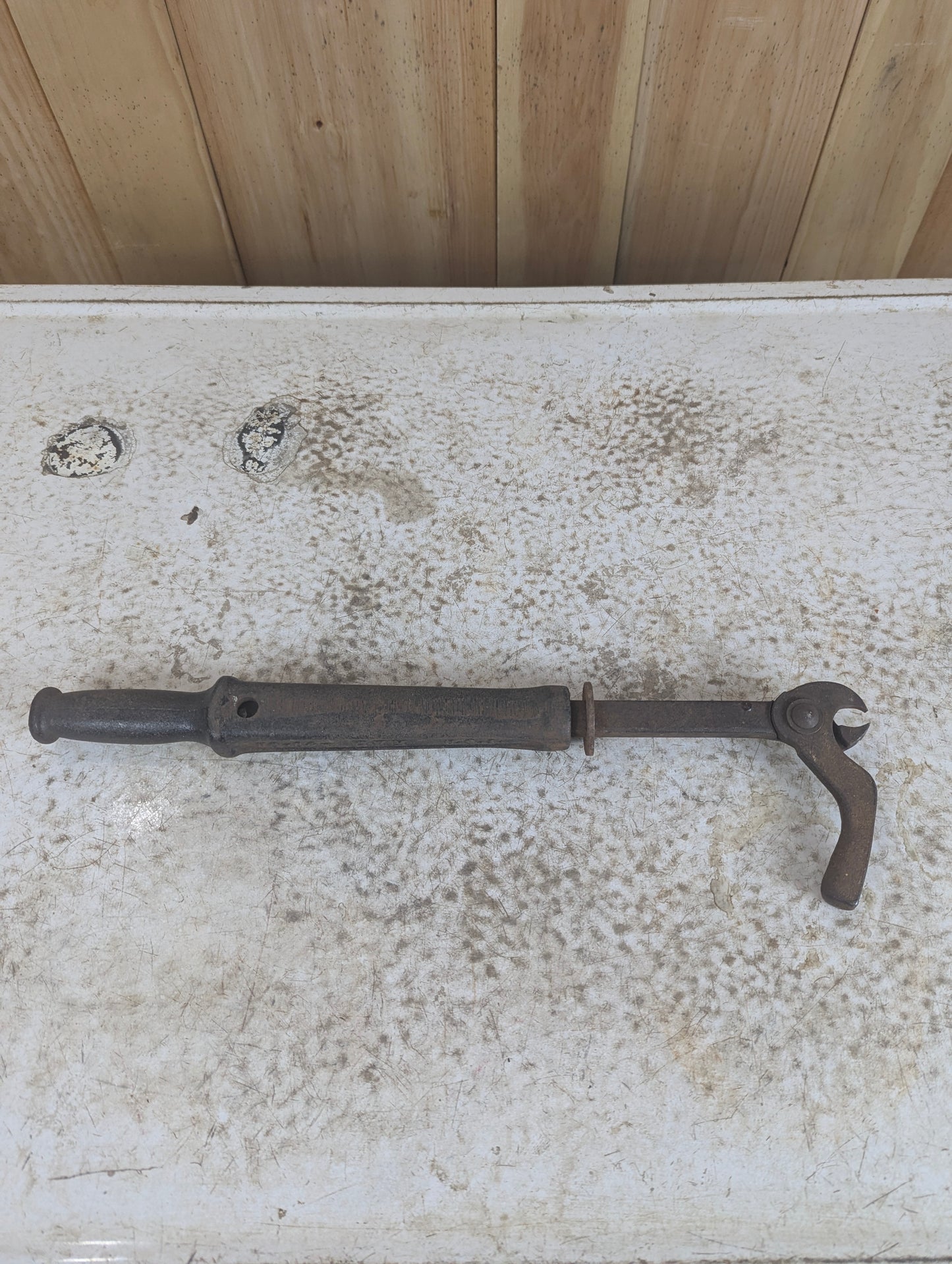 Vintage Cast Iron Rex Slide Hammer Nail Puller
