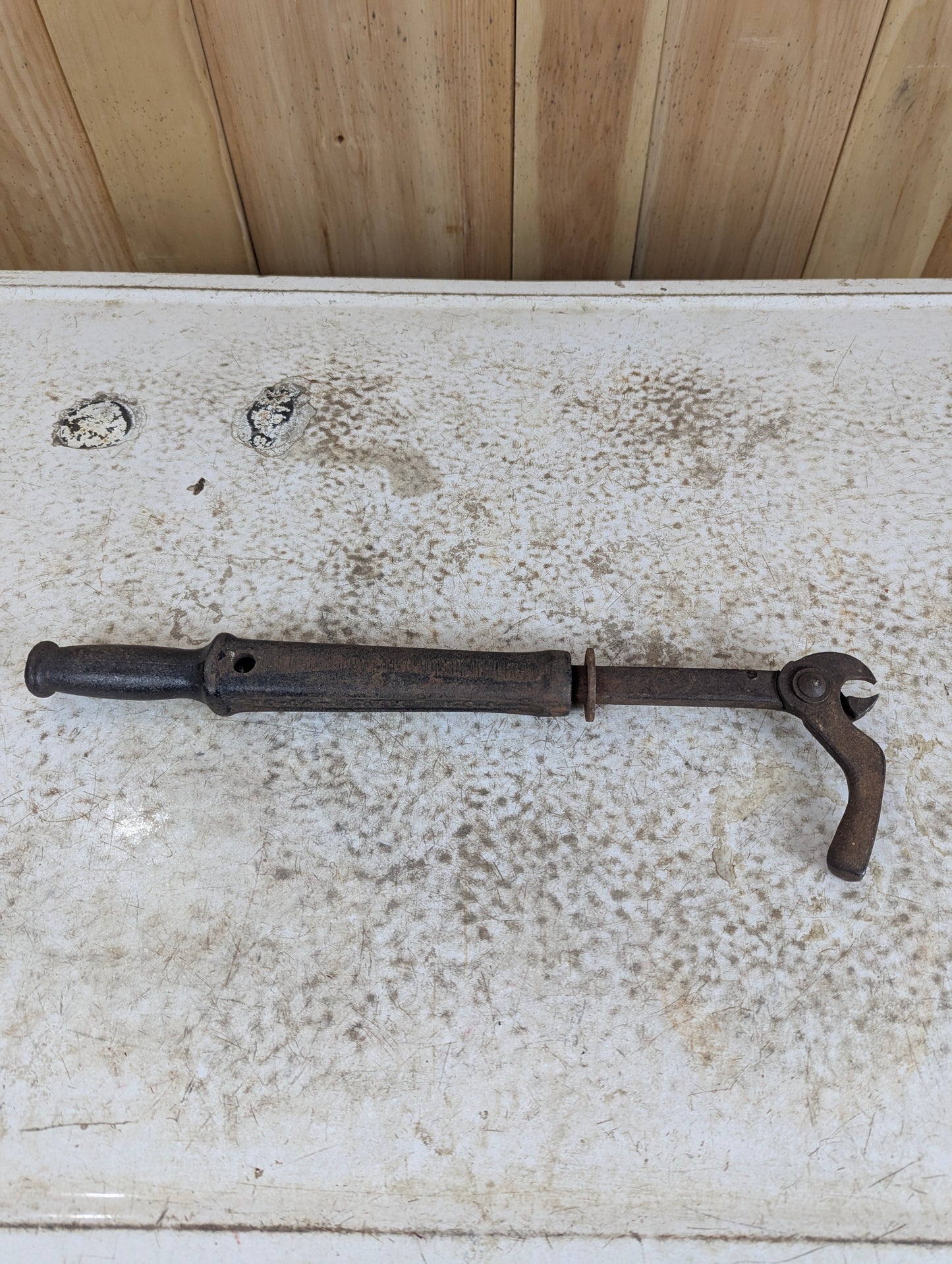 Vintage Cast Iron Rex Slide Hammer Nail Puller