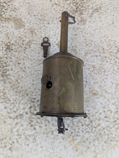 Antique 19th Century Brass Kitchen Hearth Clockwork Spit Roasting Jack